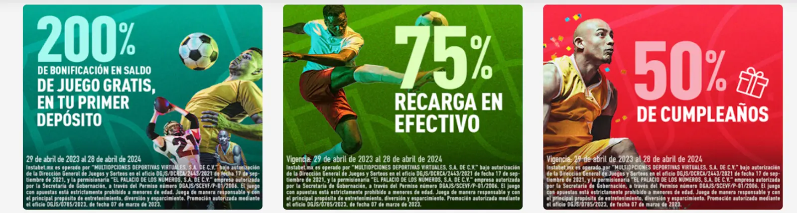 Conoce todas las promociones disponibles promociones Instabet