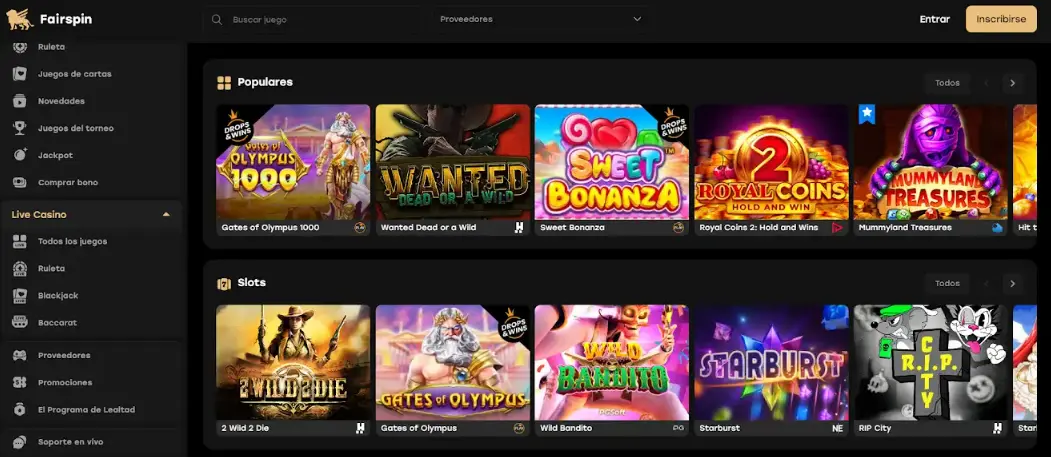 Miles juegos en Fairspin casino para móvil Fairspin casino online México
