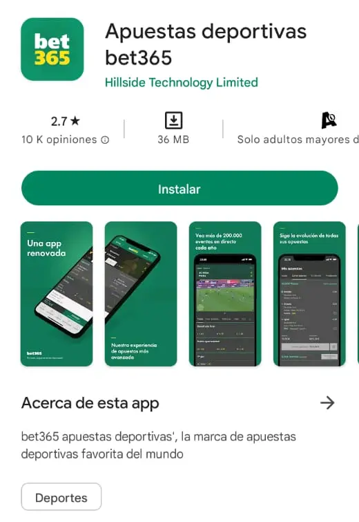 Apps de casinos y apuestas deportivas