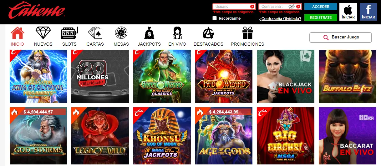 El casino online Caliente en México Caliente casino