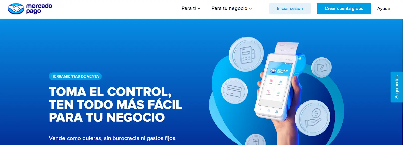 Crea una cuenta en su plataforma Mercado Pago