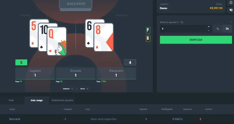 Juego de Baccarat gratis en Strendus baccarat casino strendus