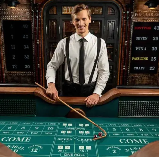 Craps de Evolution Gaming con crupier en vivo Dados casinos online Mexico