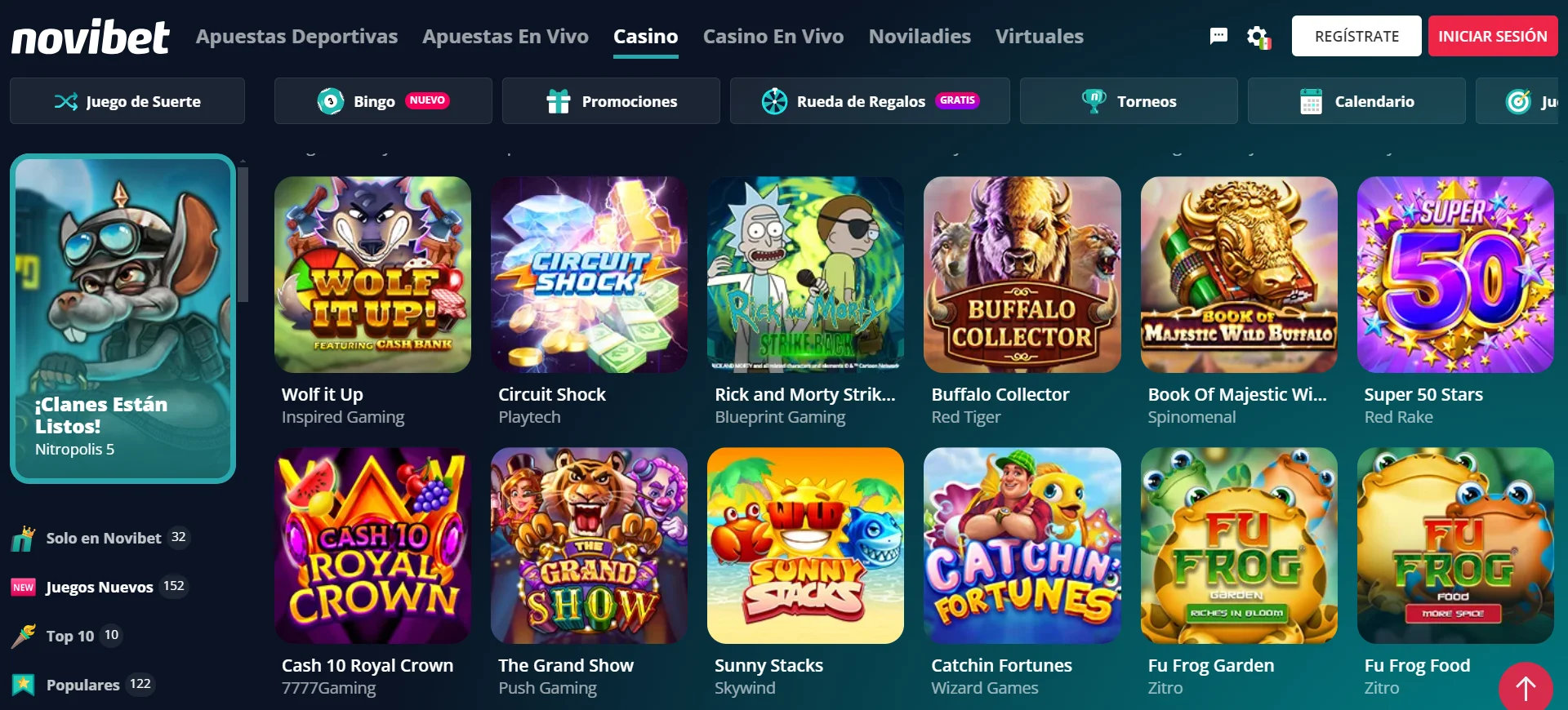 Juegos nuevos en Novibet giros gratis casinos novibet