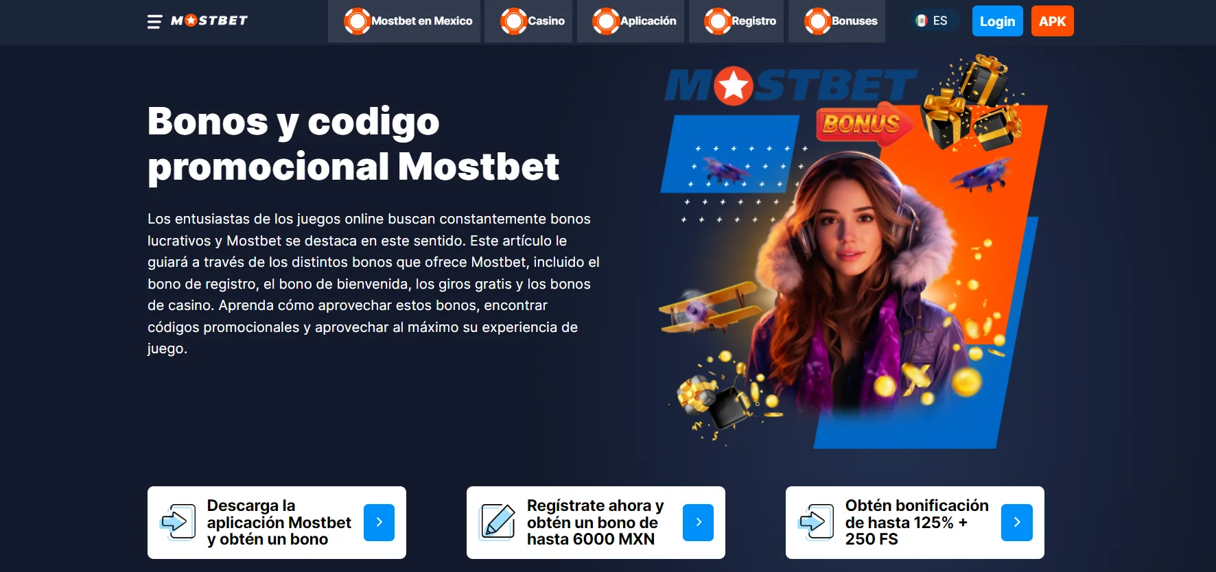 Bonos y promociones en Mostbet casino giros gratis casinos mostbet