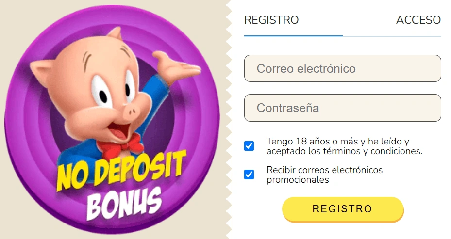 Registro e ingreso en Beep Beep casino México