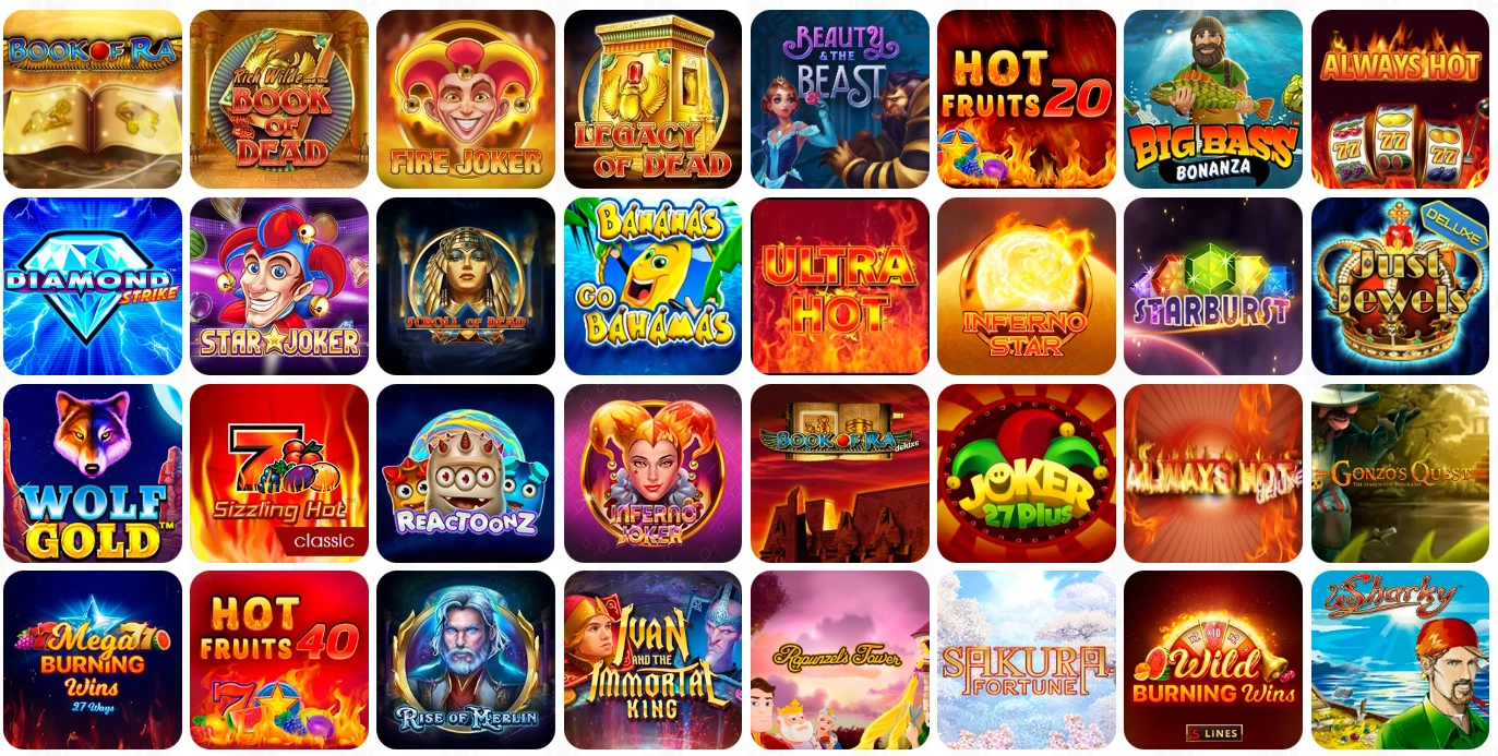 Juegos disponibles en Beep Beep casino